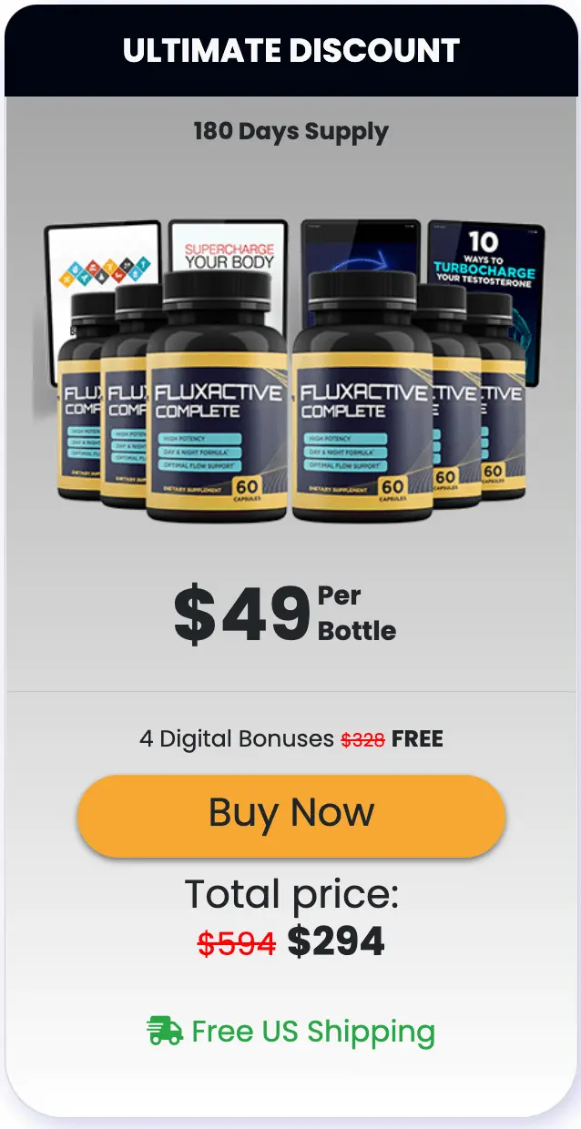 Fluxactive Complete 6 bottle price